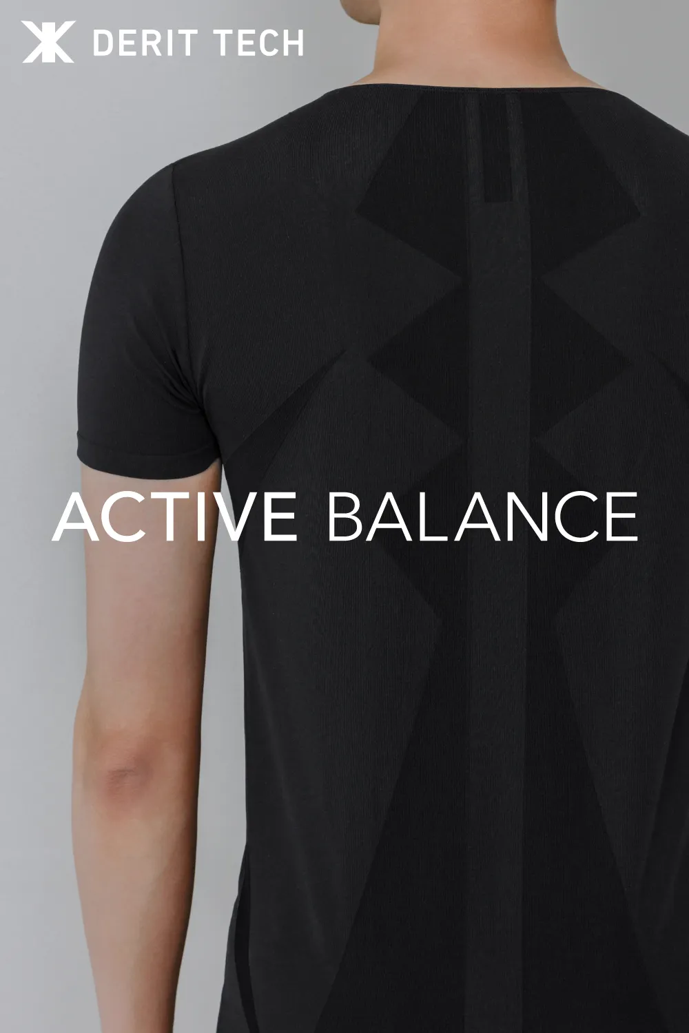 デリットテック 機能性インナーウェア（Sサイズ） ブラック クルーネック 半袖シャツ（メンズ）