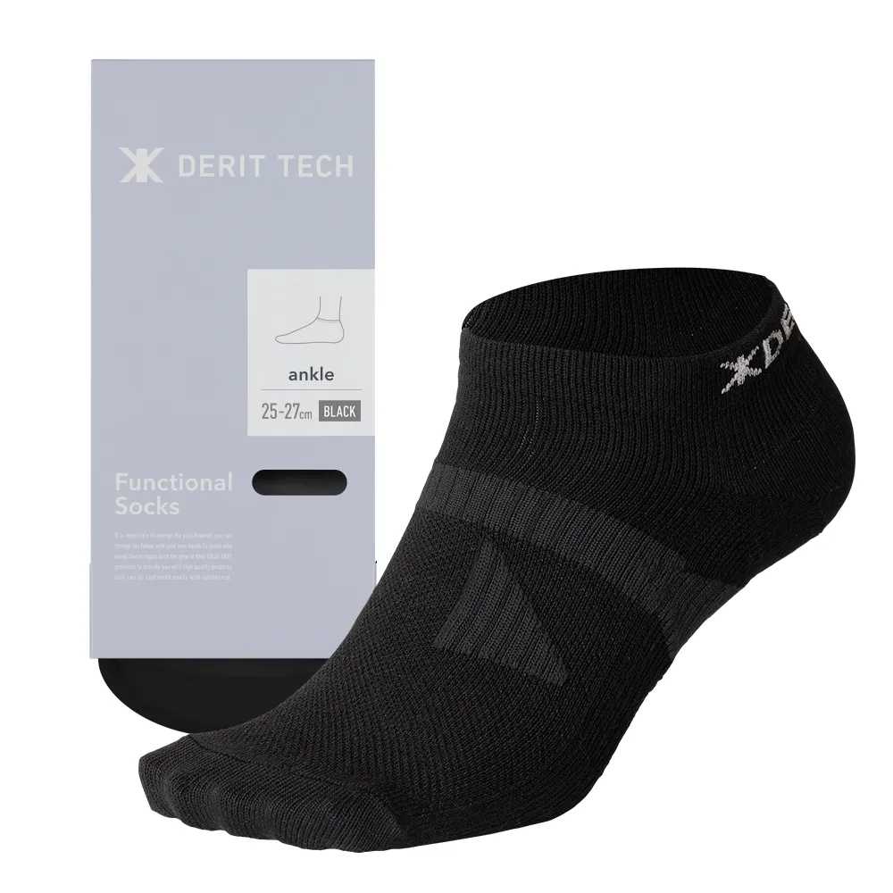 DERIT TECH(デリットテック) 機能性ソックス25~27(ブラック)